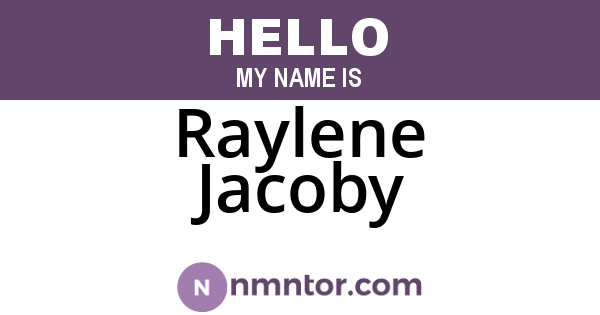 Raylene Jacoby