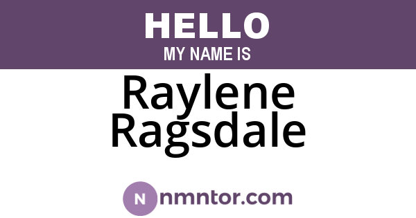 Raylene Ragsdale