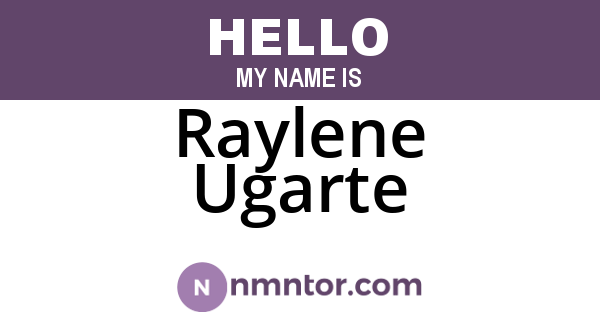 Raylene Ugarte