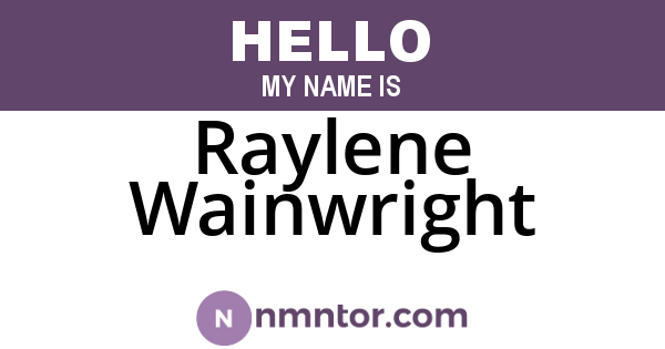Raylene Wainwright
