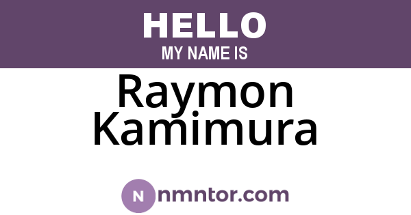 Raymon Kamimura