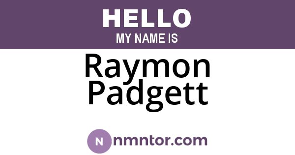 Raymon Padgett