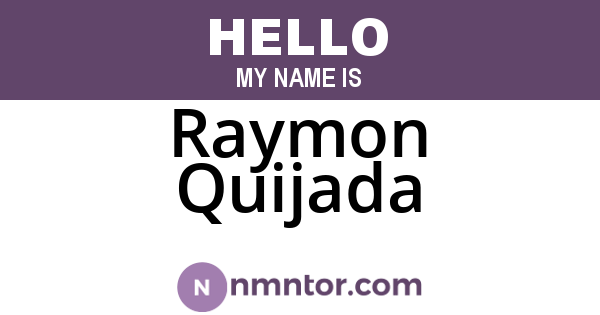 Raymon Quijada