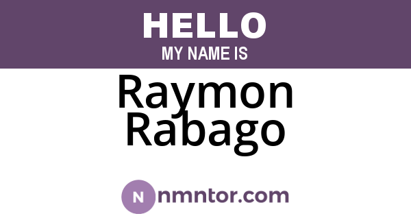 Raymon Rabago