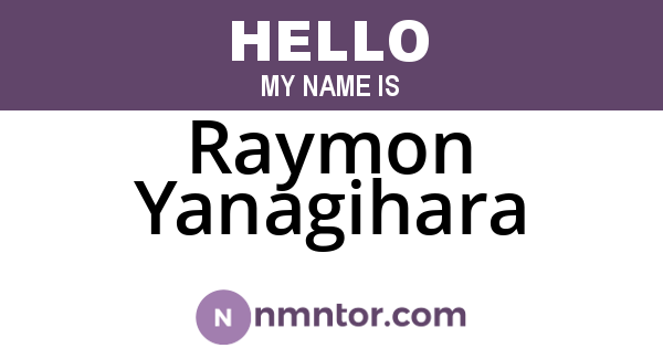 Raymon Yanagihara