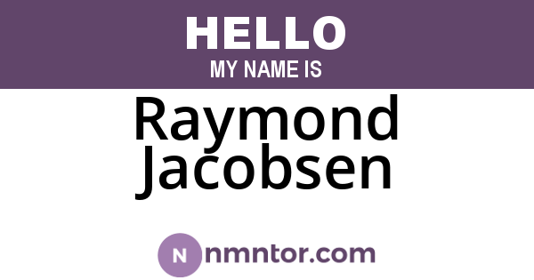 Raymond Jacobsen