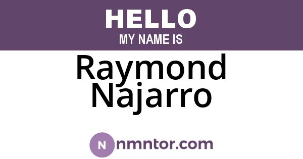 Raymond Najarro