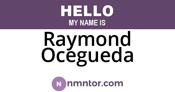 Raymond Ocegueda