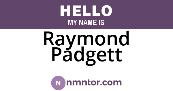 Raymond Padgett
