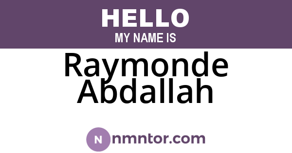 Raymonde Abdallah