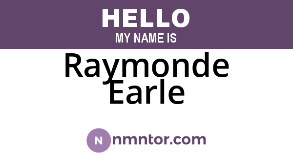 Raymonde Earle