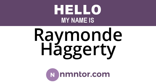 Raymonde Haggerty
