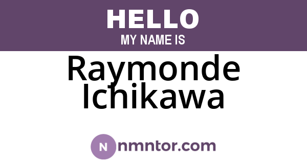 Raymonde Ichikawa