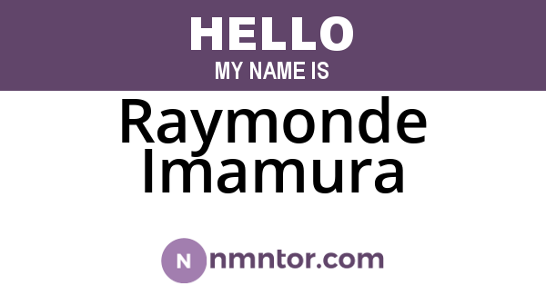 Raymonde Imamura