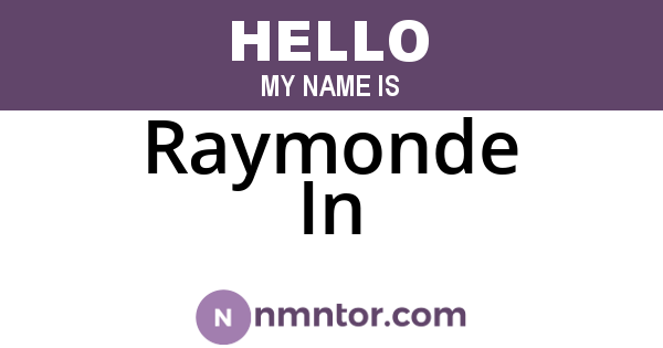 Raymonde In