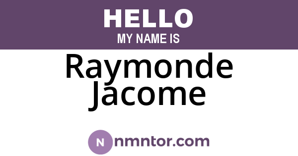 Raymonde Jacome