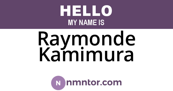 Raymonde Kamimura