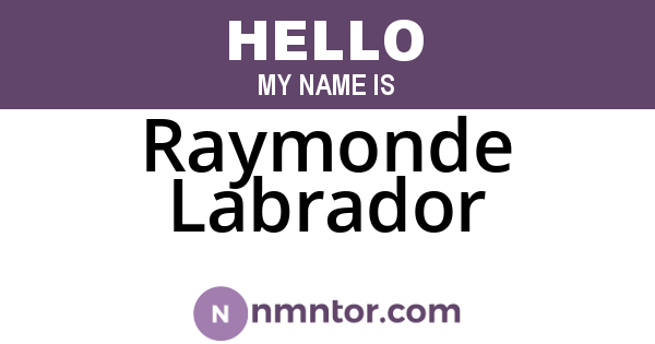 Raymonde Labrador