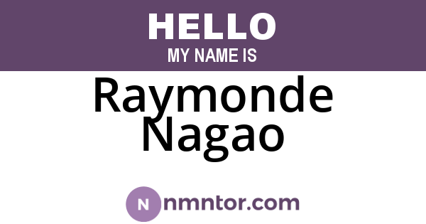 Raymonde Nagao