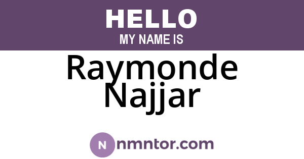 Raymonde Najjar