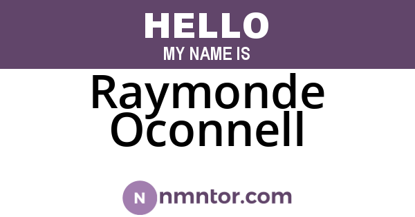 Raymonde Oconnell