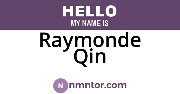 Raymonde Qin