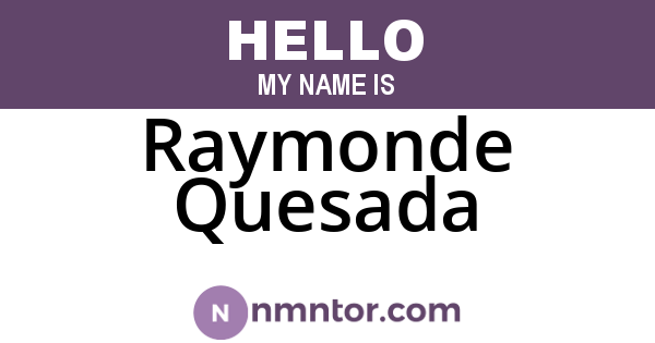 Raymonde Quesada
