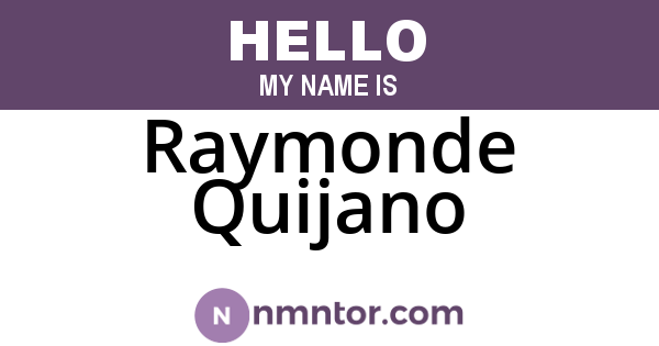 Raymonde Quijano