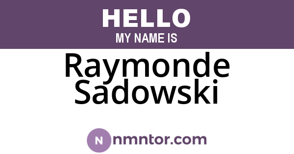 Raymonde Sadowski