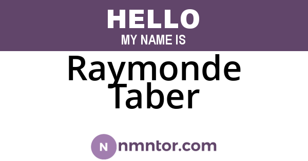 Raymonde Taber