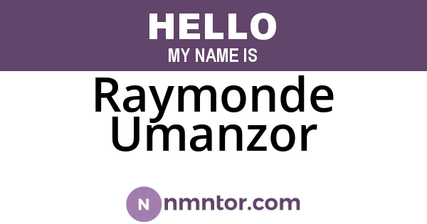 Raymonde Umanzor