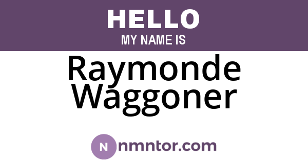 Raymonde Waggoner