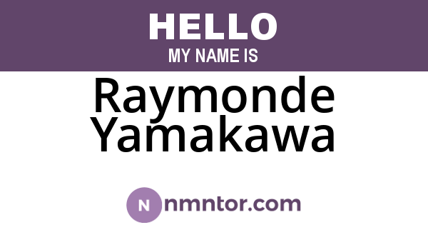 Raymonde Yamakawa
