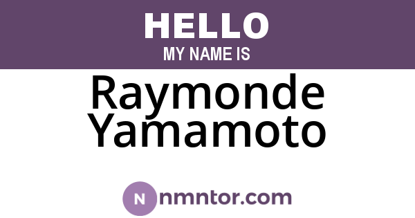 Raymonde Yamamoto