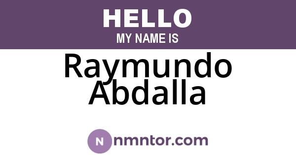 Raymundo Abdalla