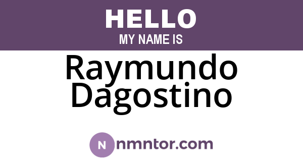 Raymundo Dagostino