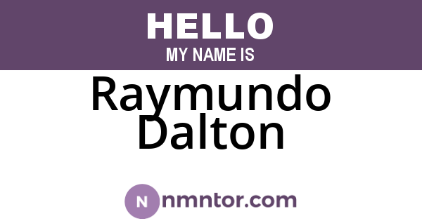 Raymundo Dalton
