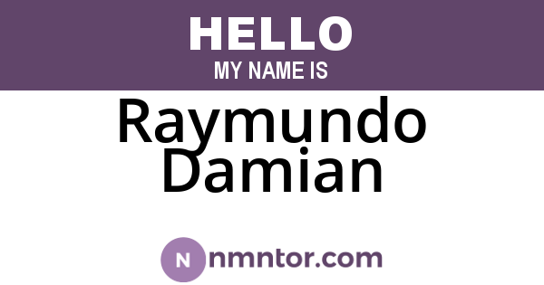Raymundo Damian