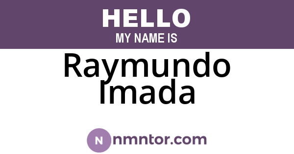 Raymundo Imada
