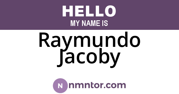 Raymundo Jacoby