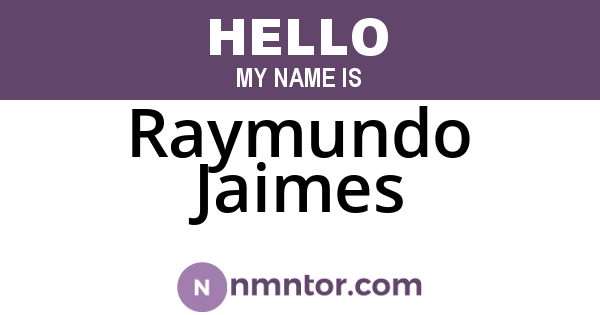Raymundo Jaimes