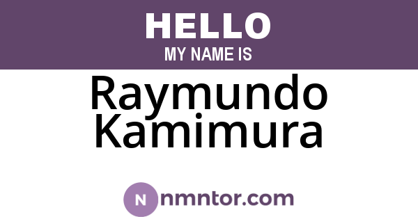 Raymundo Kamimura