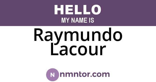 Raymundo Lacour