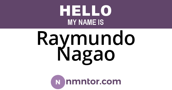 Raymundo Nagao