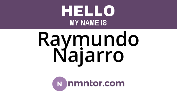 Raymundo Najarro