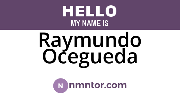 Raymundo Ocegueda