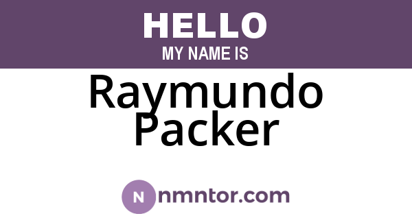 Raymundo Packer