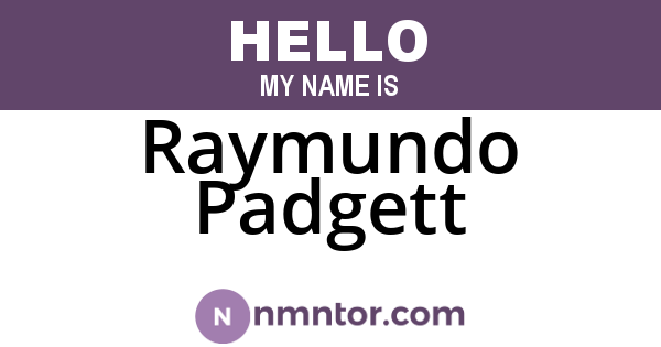 Raymundo Padgett