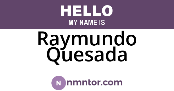 Raymundo Quesada