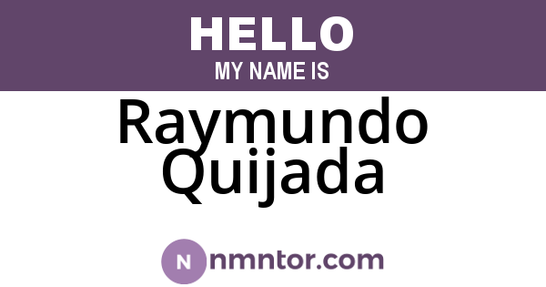 Raymundo Quijada
